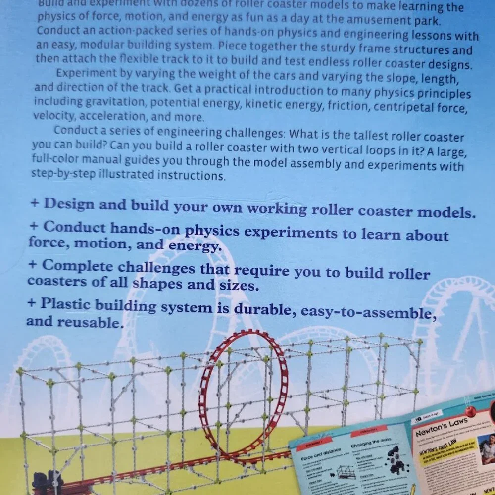 New Thames & Kosmos Roller Coaster Engineering STEM Kit Toy Set Physics Forces M